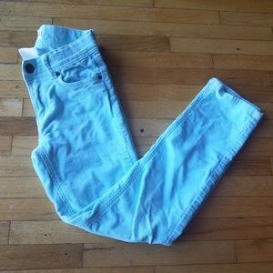 H&M LOOG girl's blue aqua corduroy pants size 7-8